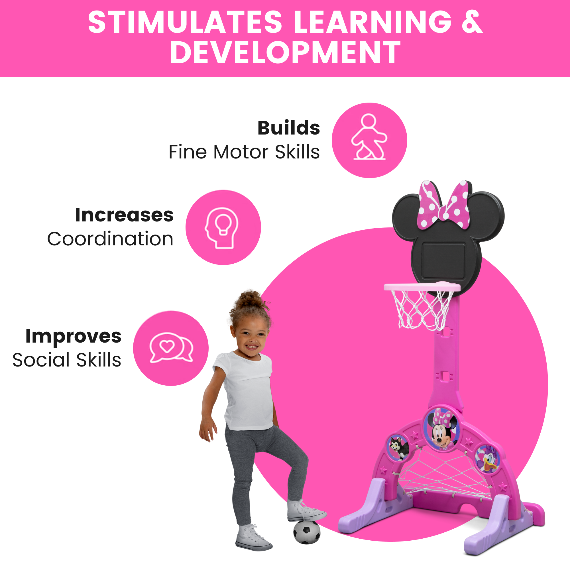 Minnie Mouse 4-in-1 Sports Center | Delta Children